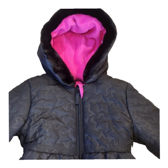 NEW Girls Rothschild Black Peplum Puffer Coat Size: 4T - Picture 3 of 10